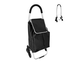 Boodschappentrolley 45 liter Zwart