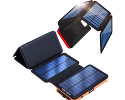 Zonne-energie Powerbank Model 1+3 20.000 mAh