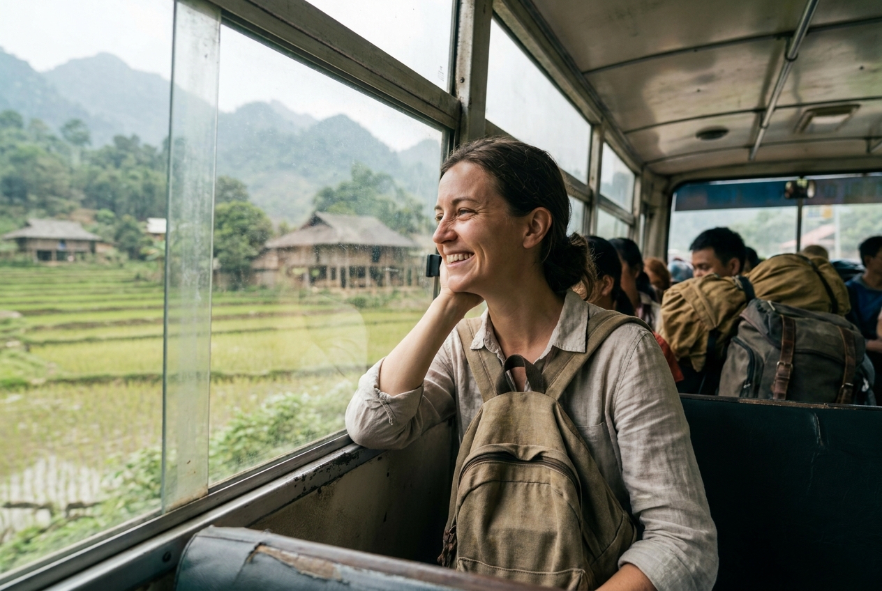 Tips voor het reizen met de lokale bus in Azië Tips voor het reizen met de lokale bus in Azië